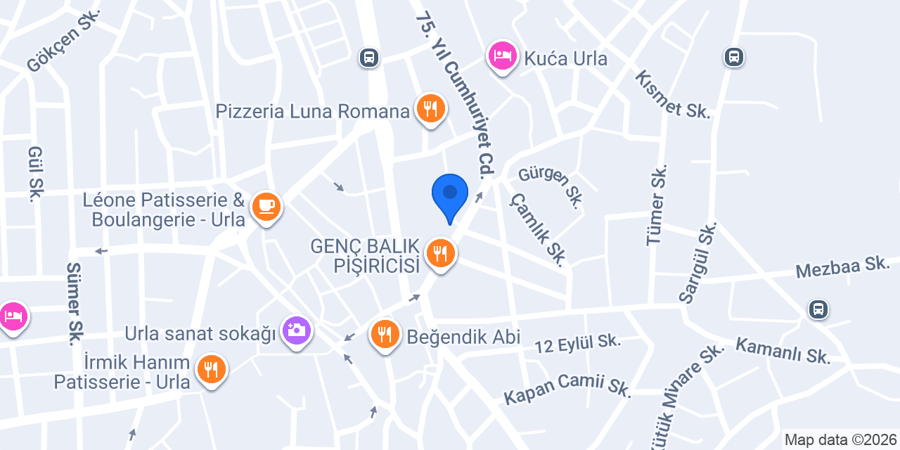 Özsüt Urla konumu