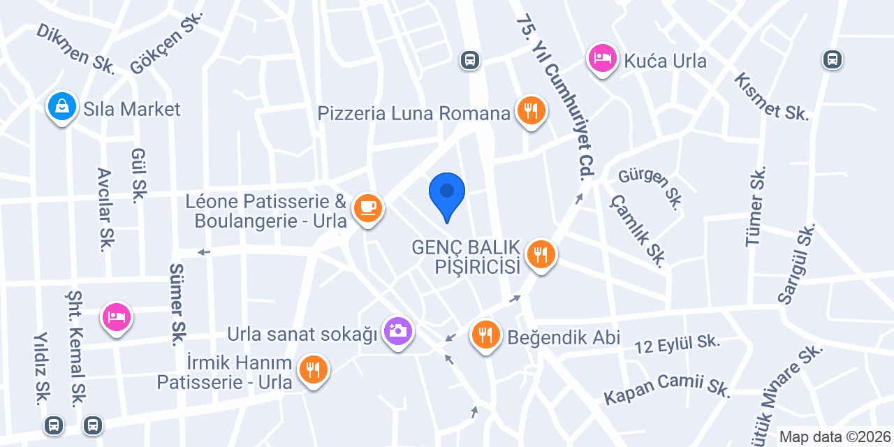 Shulesfines & Gümüş Urla konumu