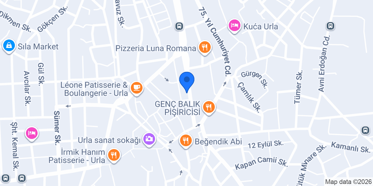 Urla taksi transferi konumu