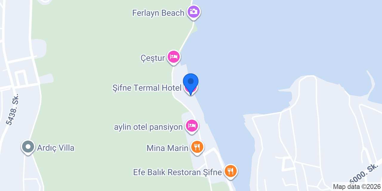 Şifne Termal Hotel konumu