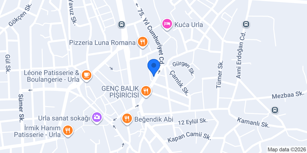 DenizBank Urla Şubesi konumu