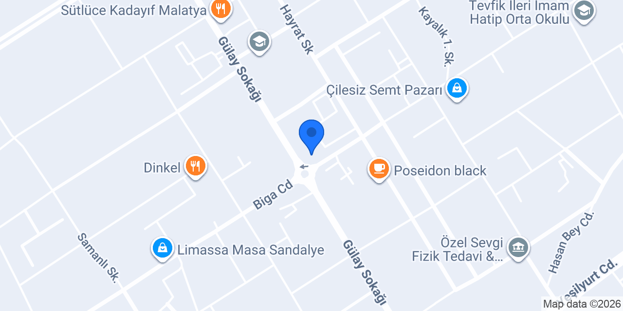 Karaca Malatya Miray Home konumu