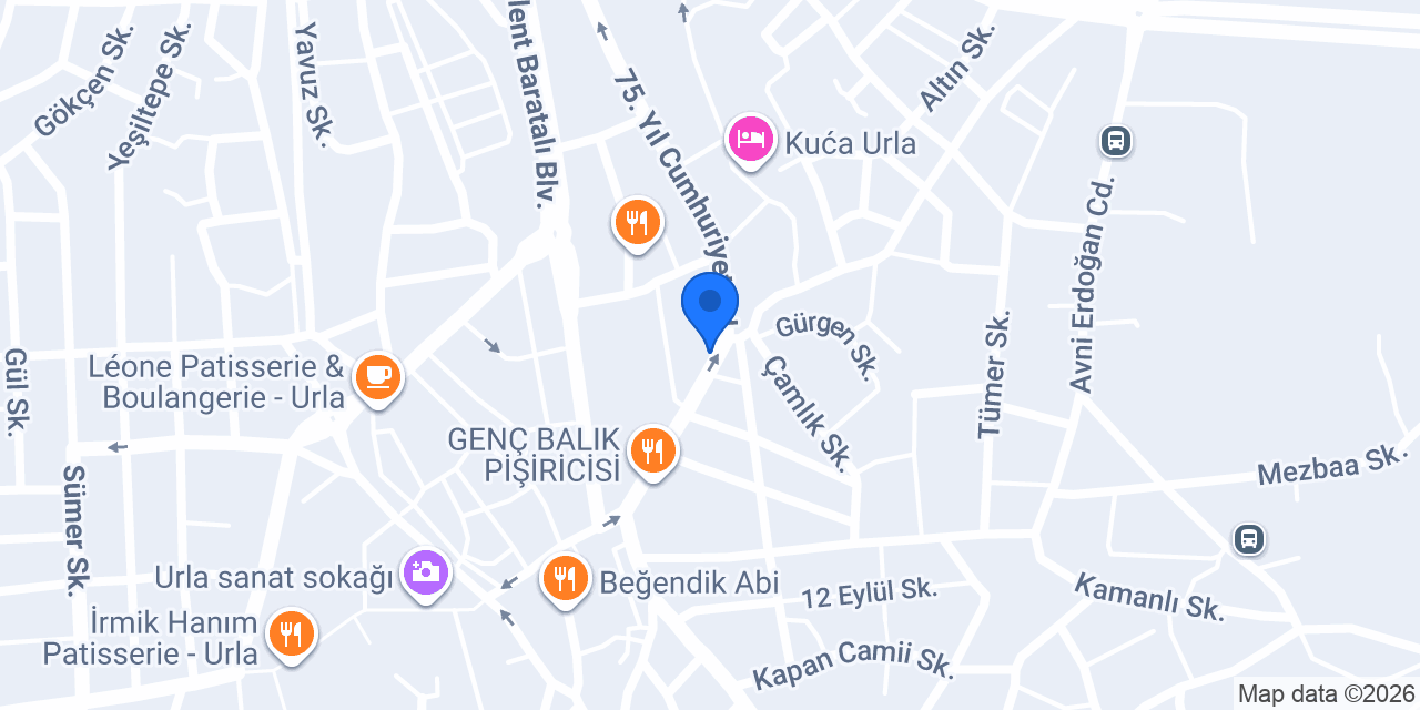 Garanti BBVA Urla Şubesi konumu