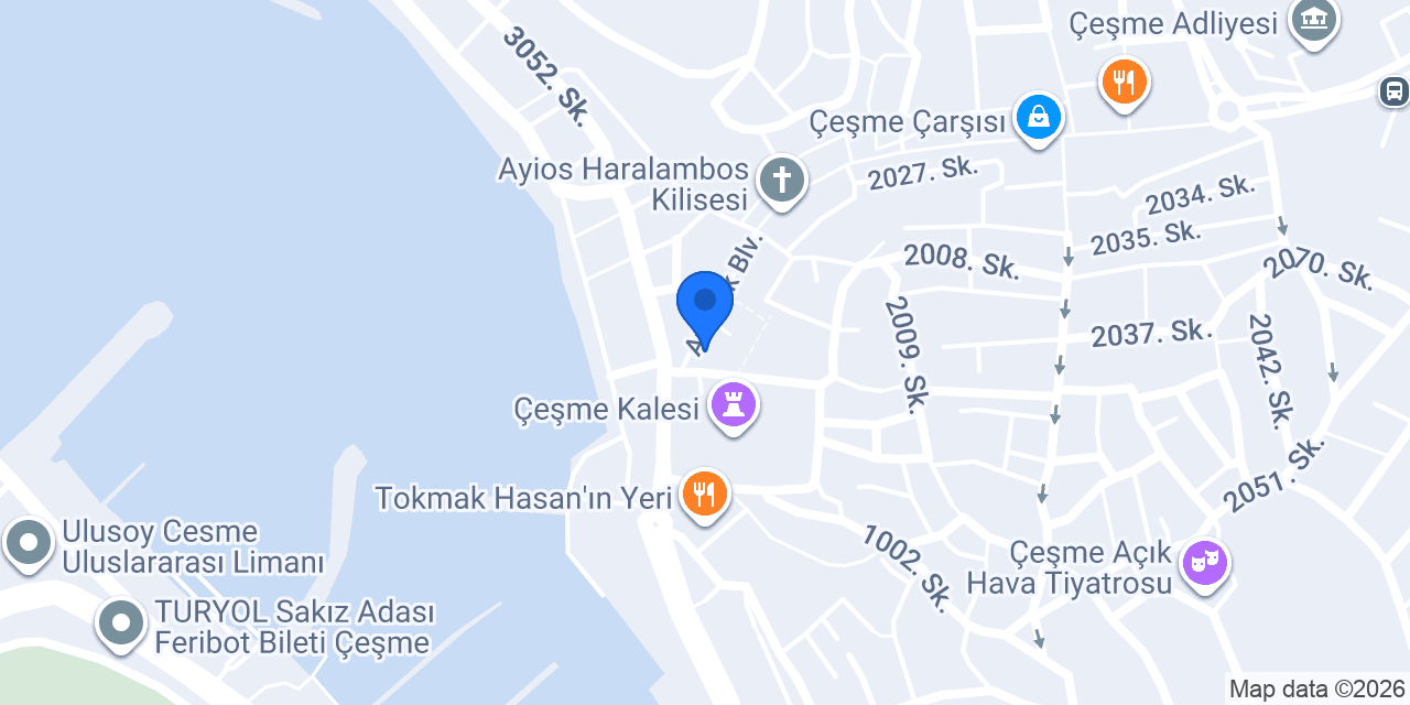 Ege Tat Fırın - Çeşme konumu