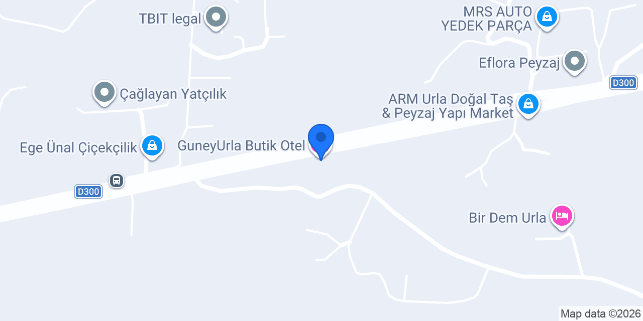 Guney Urla Suites konumu