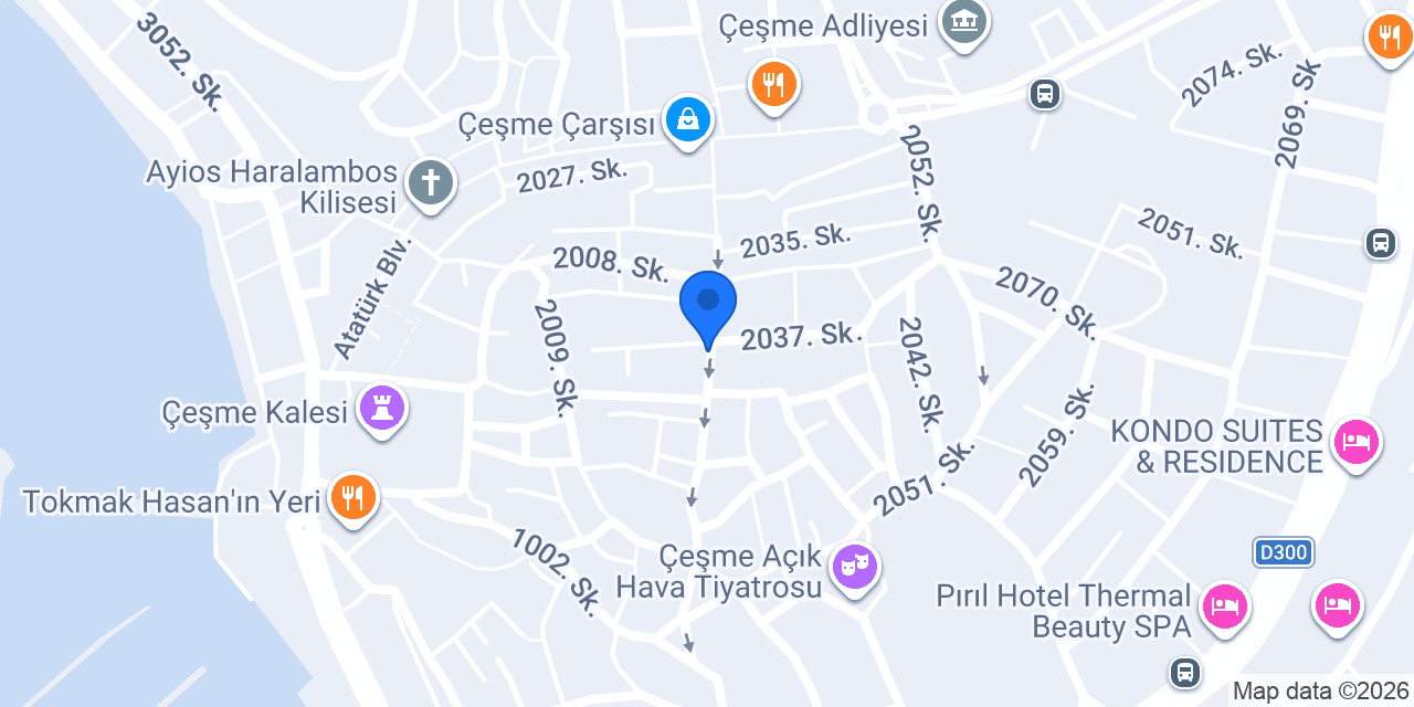 Gechy Alaçatı konumu