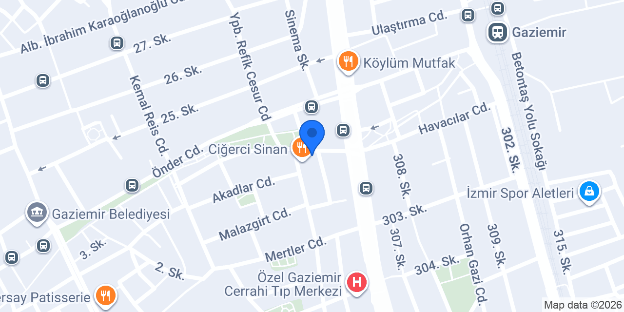 Duray Rent A Car konumu