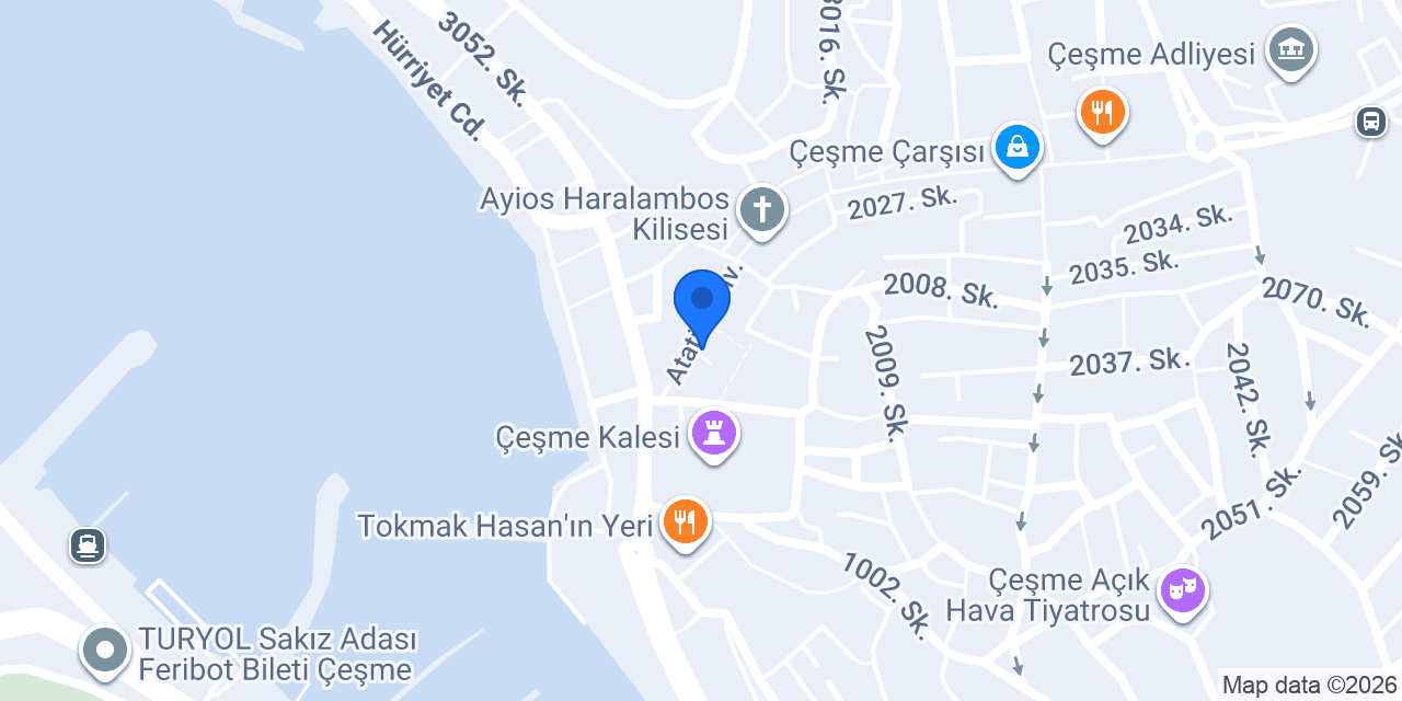 Marinda Otel konumu