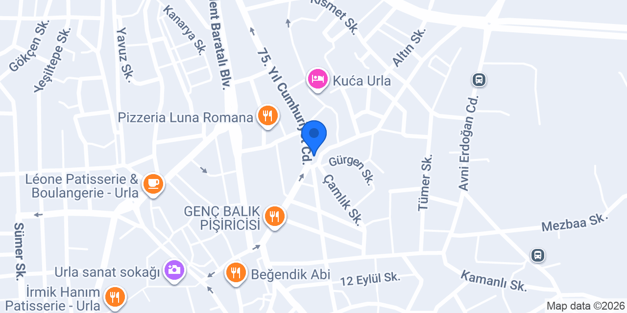 Urla Anka Sürücü Kursu konumu