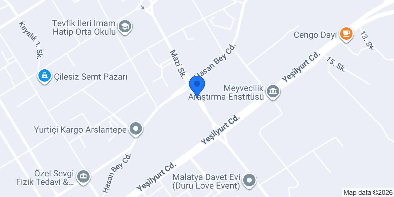 Gerçek pasta malzemeleri konumu
