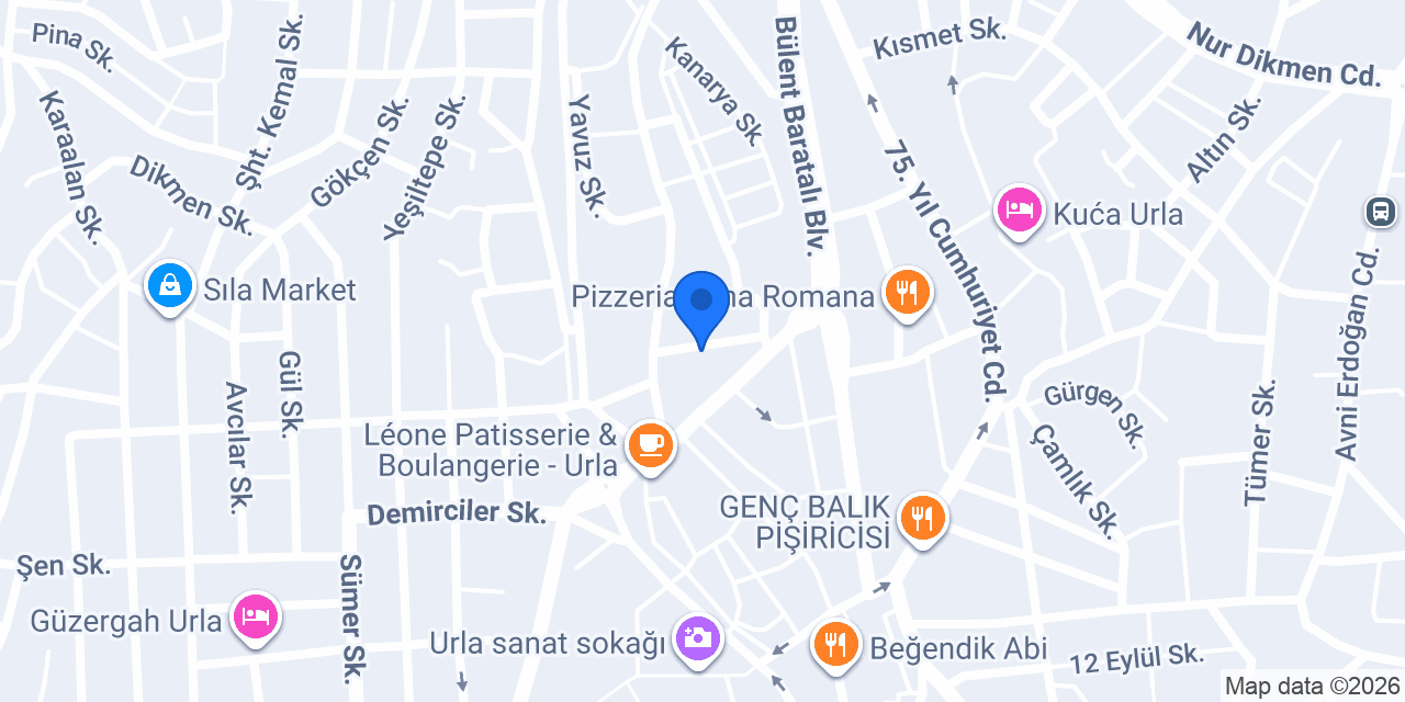 Kuğu Urla konumu