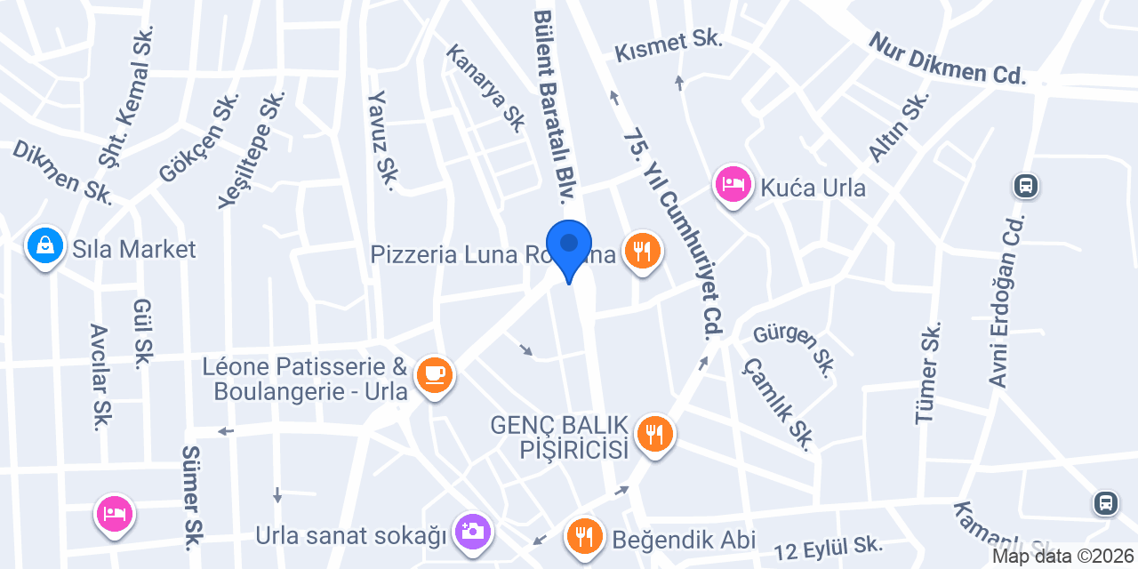 Halkbank Urla Şubesi konumu
