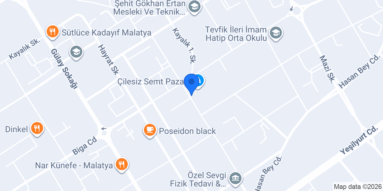 Çilesiz Eczanesi konumu