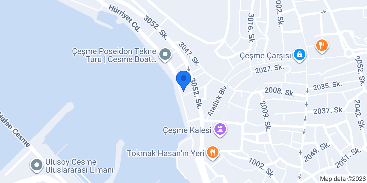 Çeşme Balıkçısı Tektekçii Meyhanesi konumu