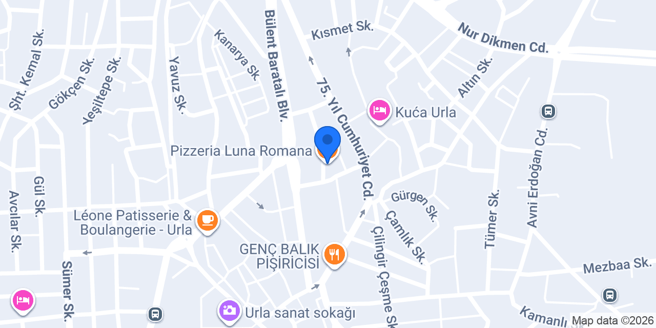 Pizzeria Luna Romana konumu