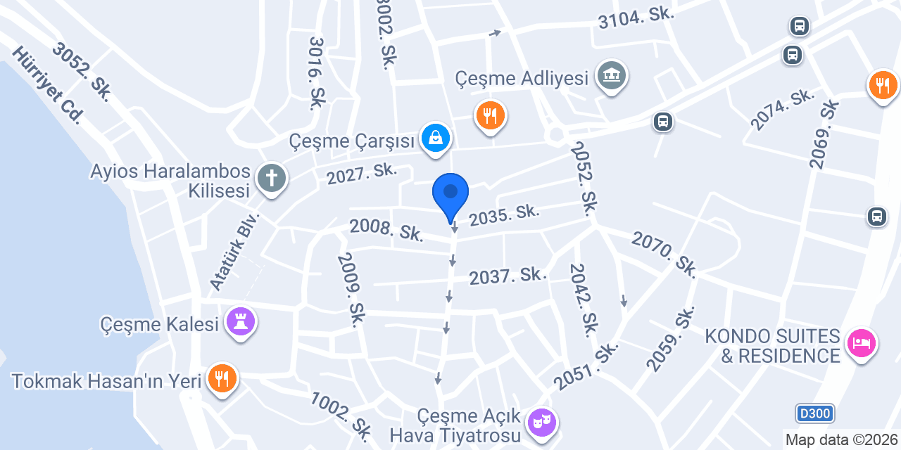 Hüseyin Erkek kuaförü konumu