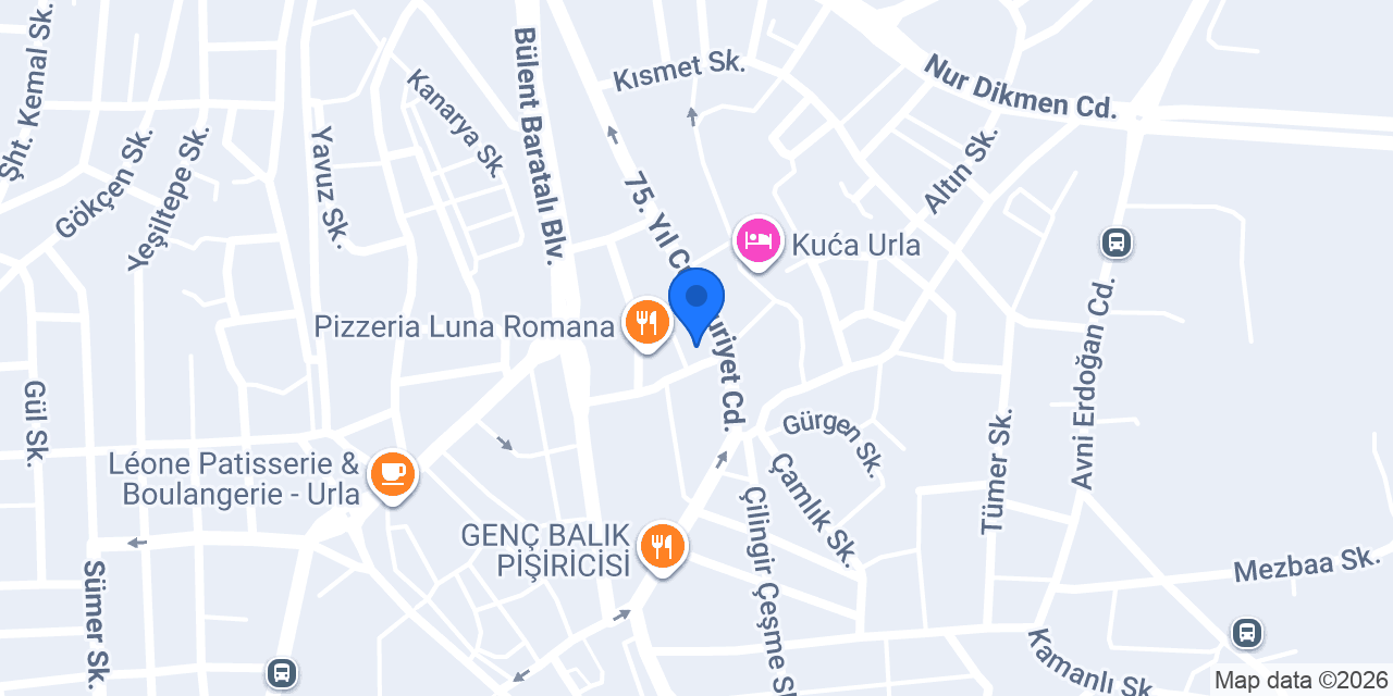 Urla Tercüme konumu