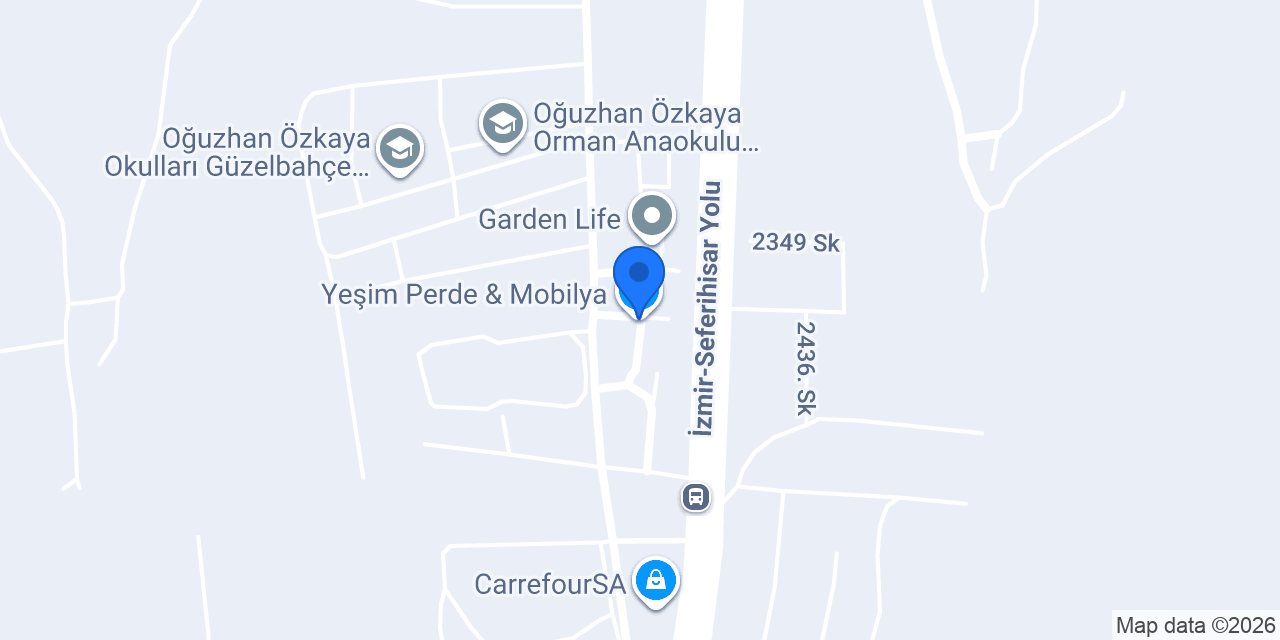 Yeşim Perde & Mobilya konumu
