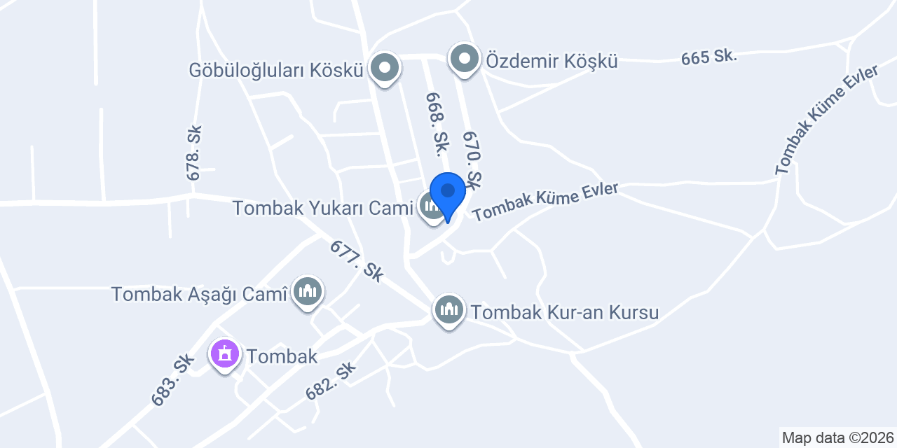 Tombak İlkokulu konumu