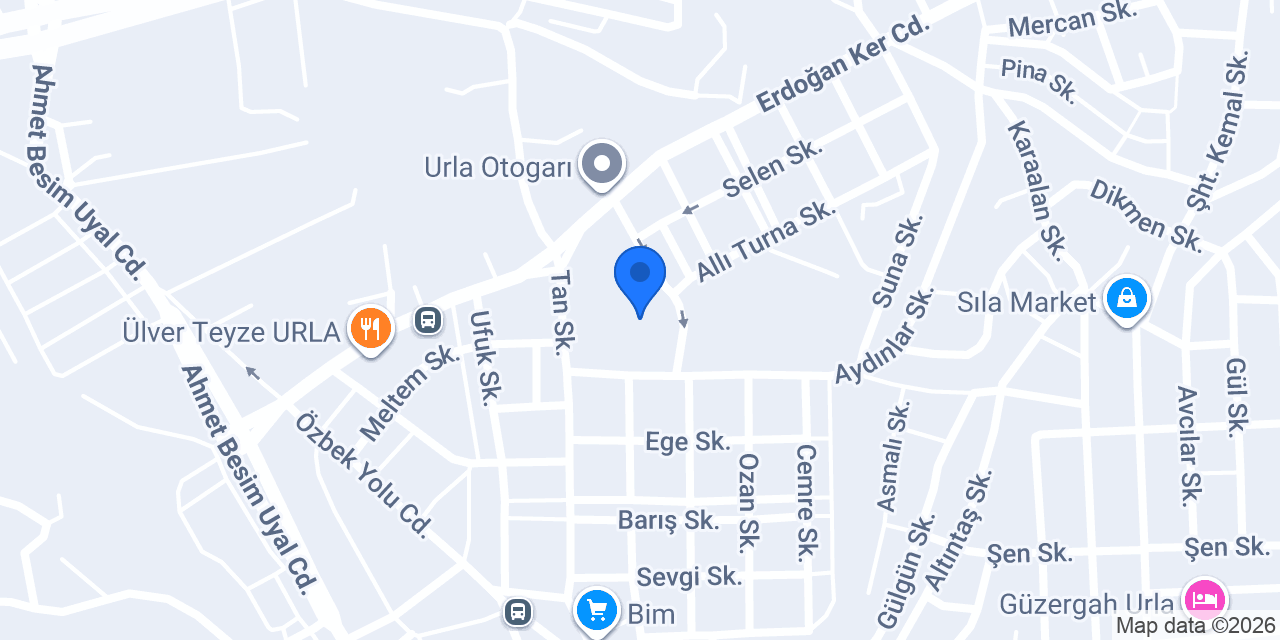 İnan elektronik Urla konumu