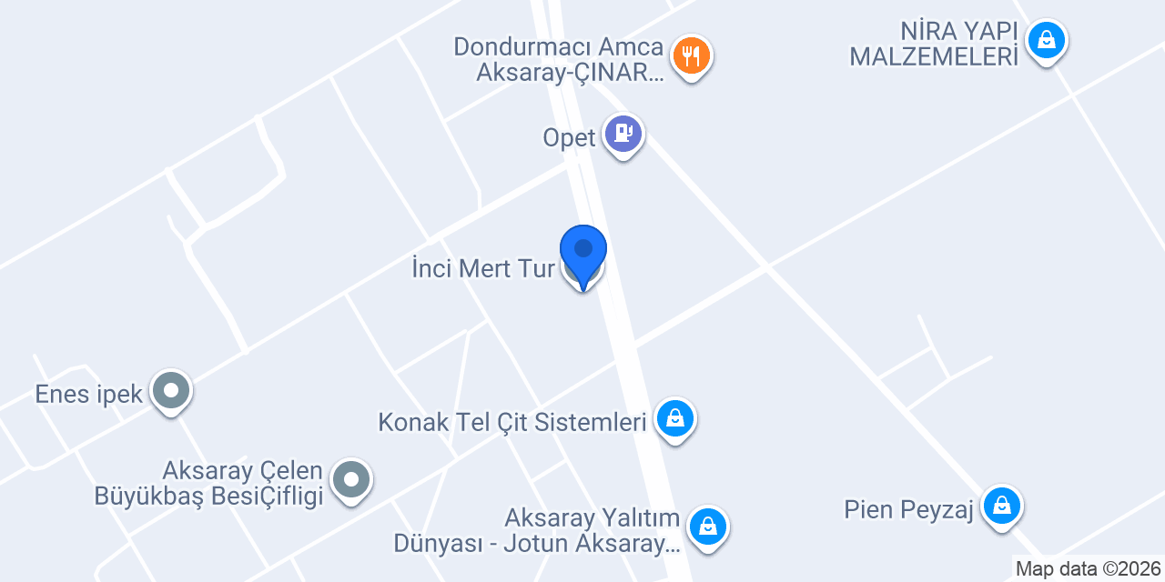 İnci Mert Tur konumu
