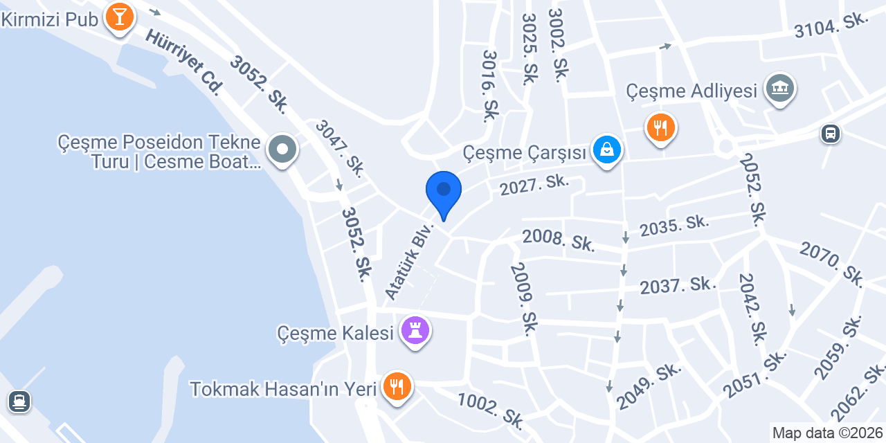 Cesme Kumrucu Tani konumu