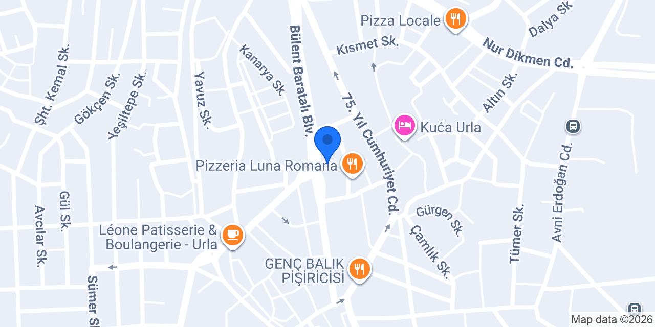 Urla Sürücü Kursu konumu
