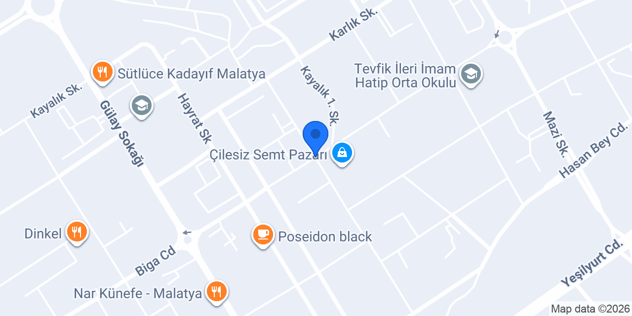 Güngör Pastanesi konumu
