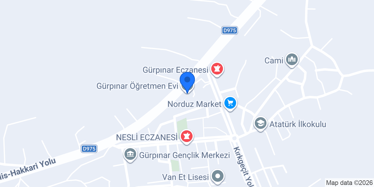 Gürpınar Öğretmen Evi konumu