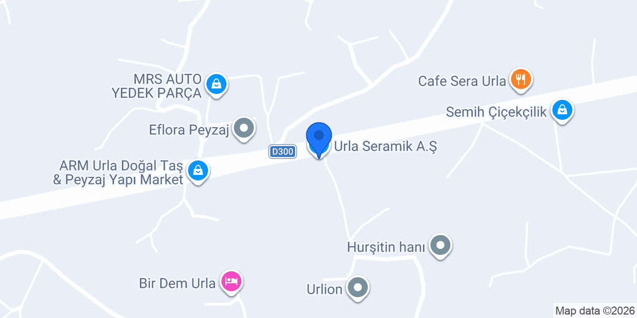 Urla Seramik A.Ş. konumu