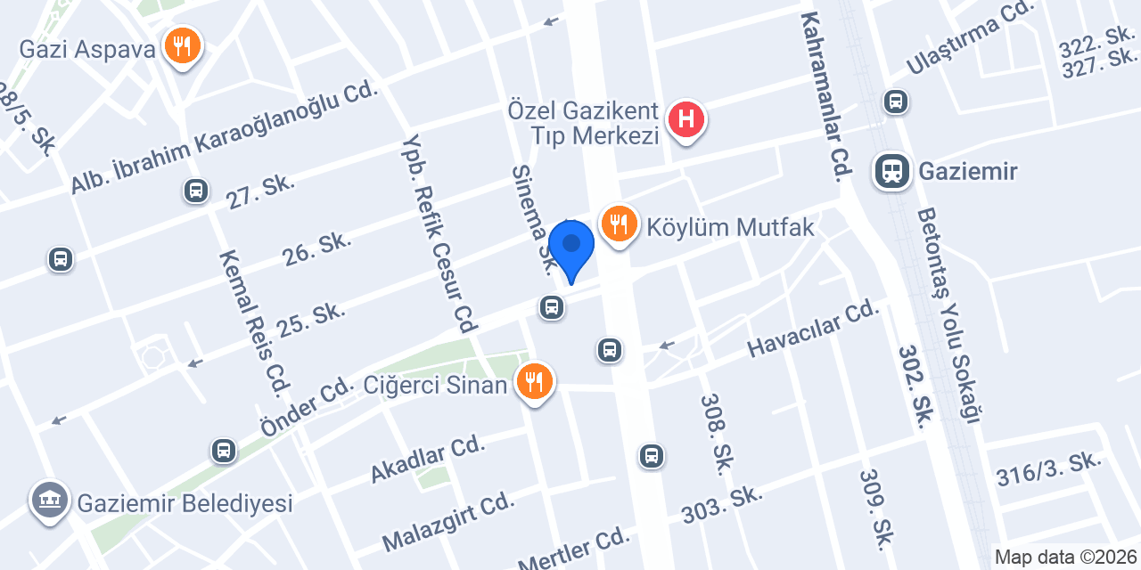 D&D TEKEL SHOP konumu