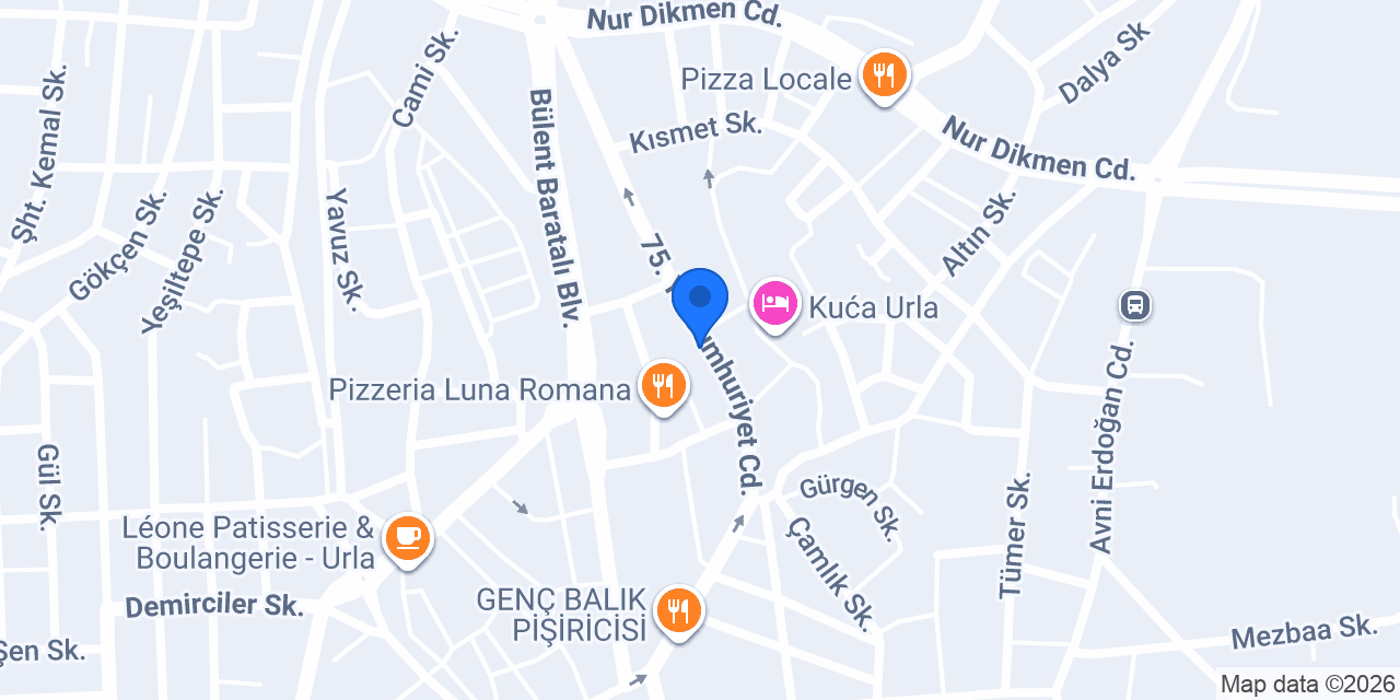 Derin Urla konumu