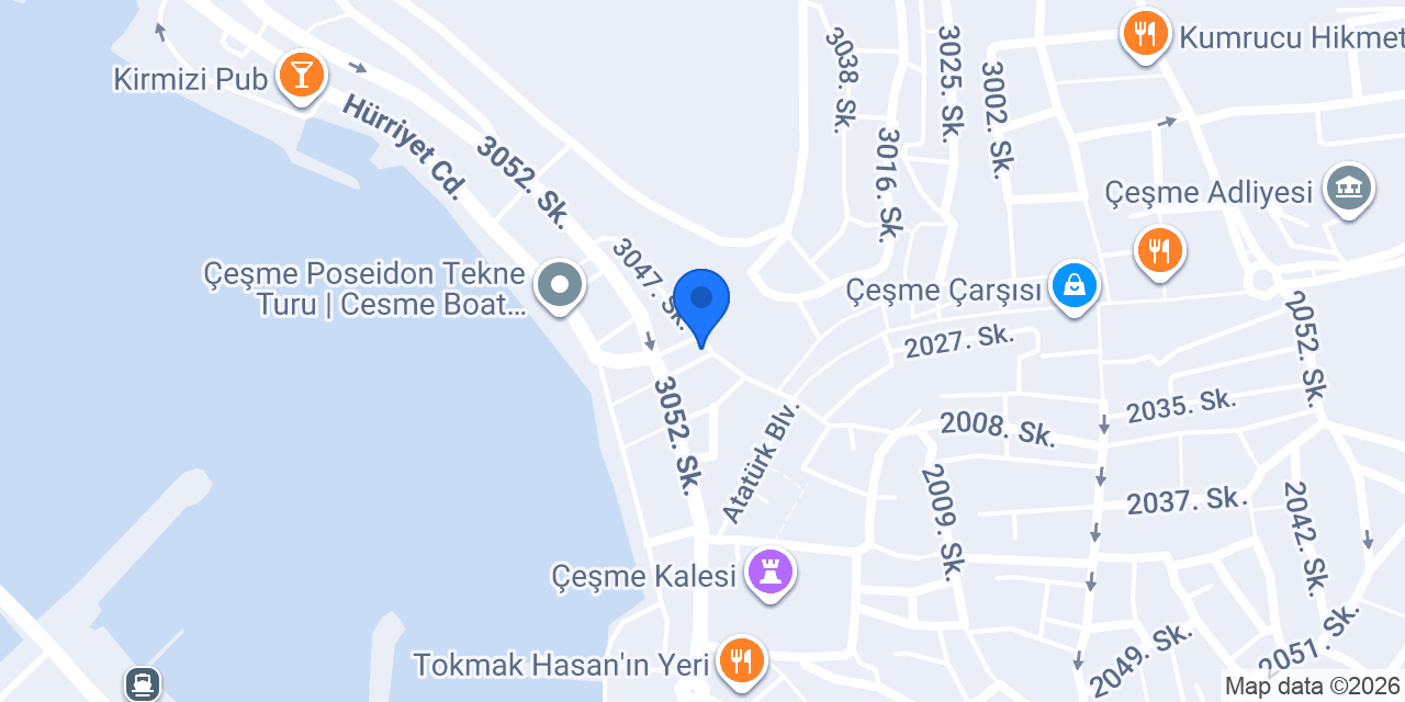 Damaki Restaurant konumu