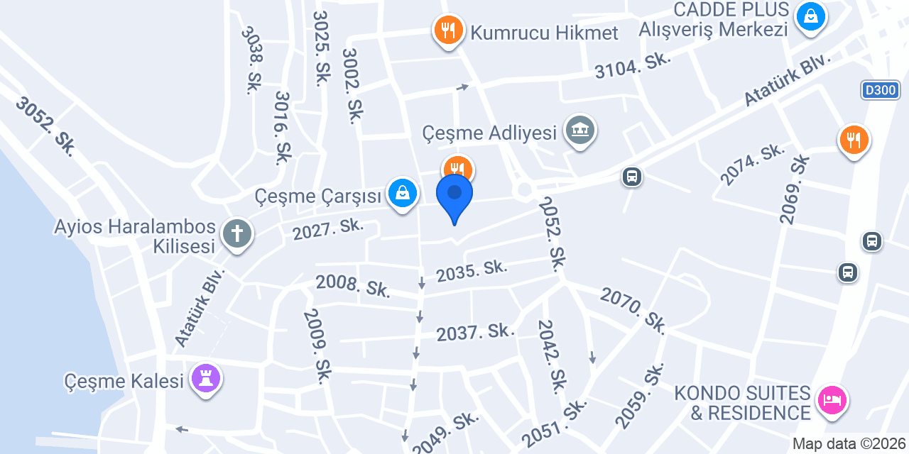 Çeşme çilingir özkan usta konumu