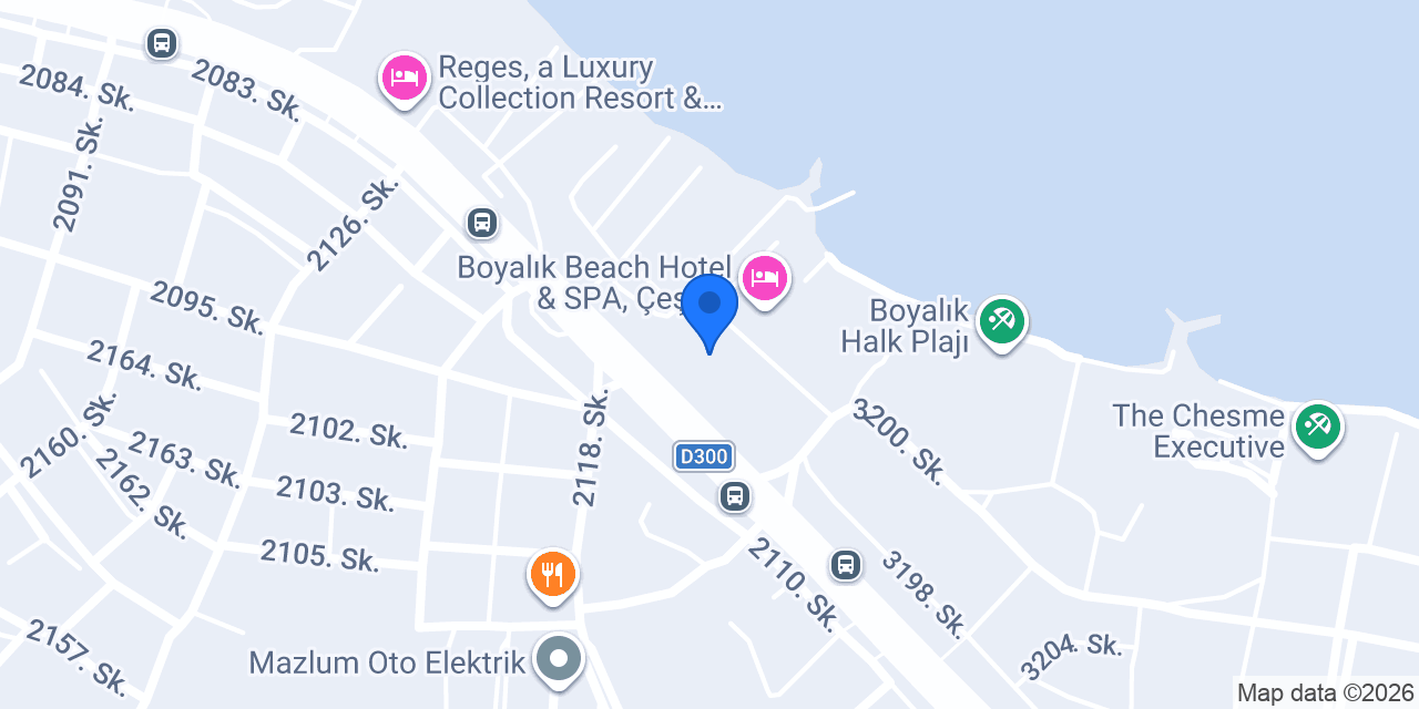 Boyalık Beach Palms Hotel konumu