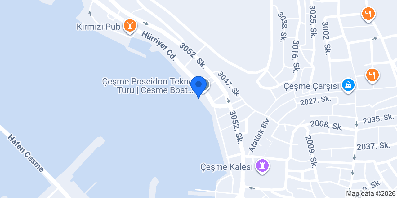Saint Mary Çeşme Tekne Turu konumu