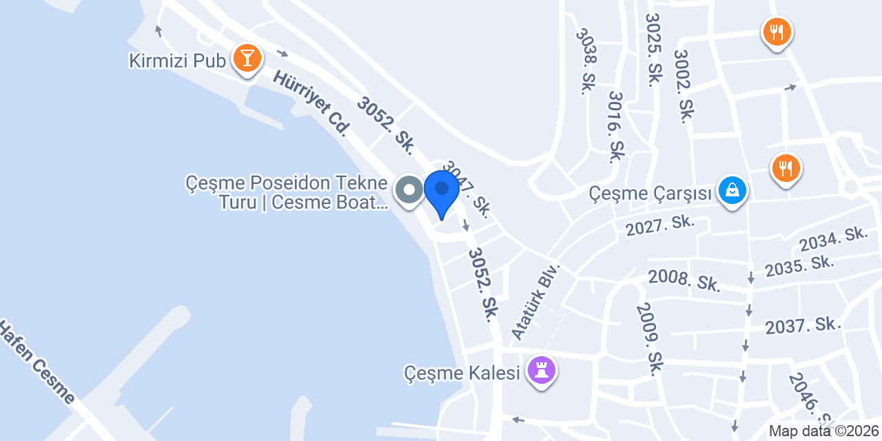 Dantela Hotel Cesme konumu