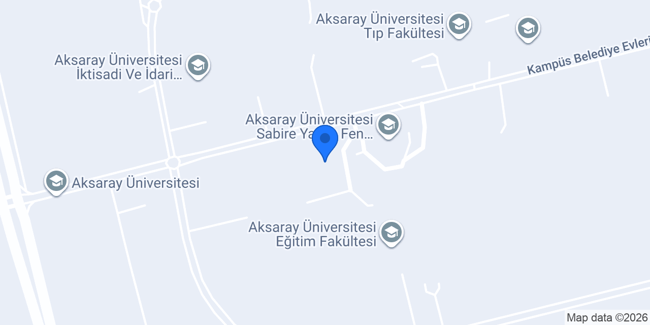Aksaray Mühendislik Fakültesi konumu