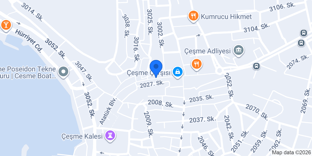 Halkbank Çeşme Şubesi konumu