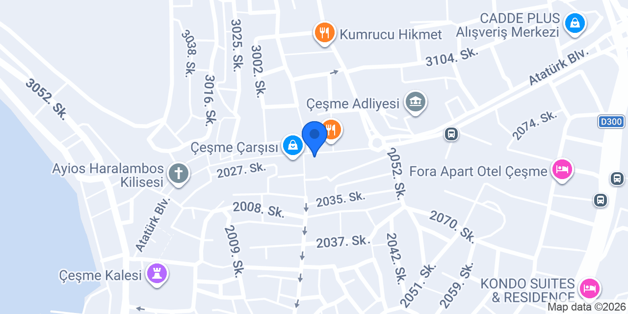 TEB Çeşme Şubesi konumu