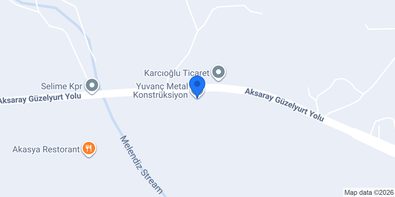 Yuvanç Metal Konstrüksiyon konumu