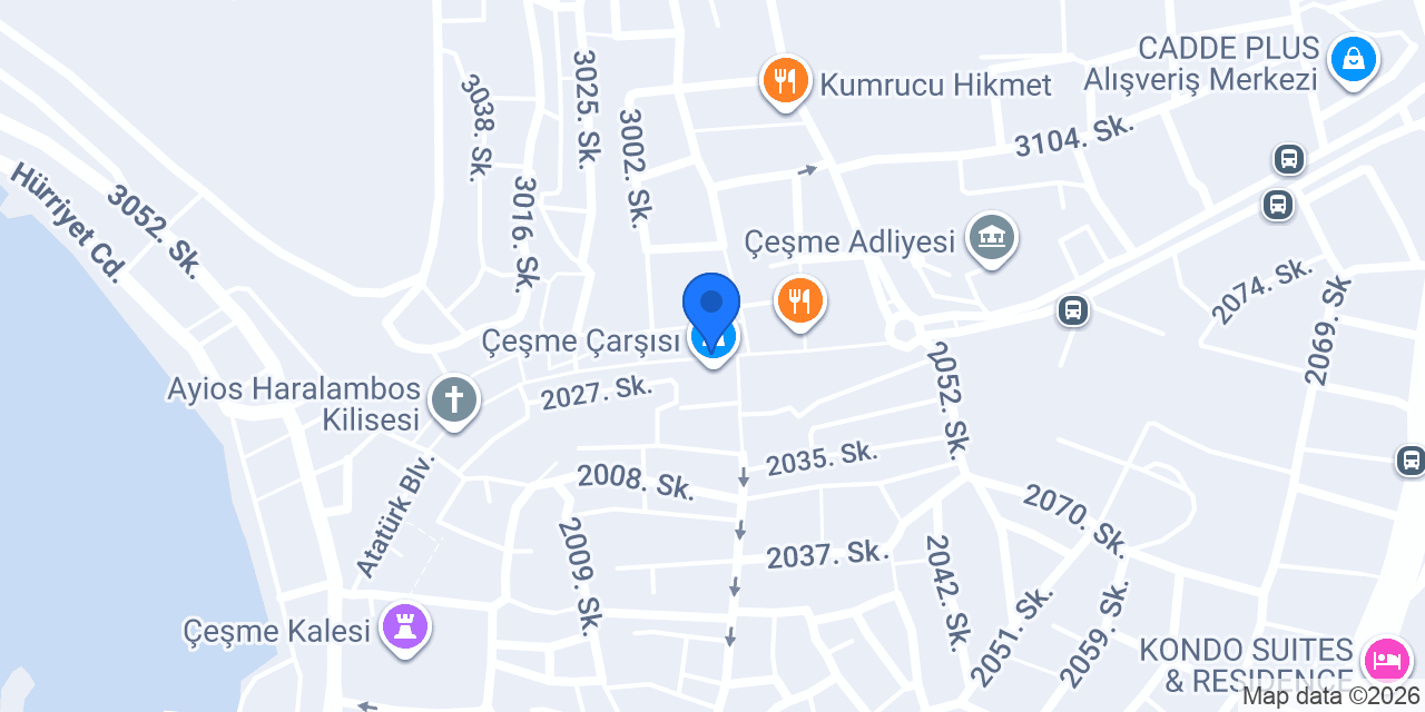 Göz Optik Çeşme konumu