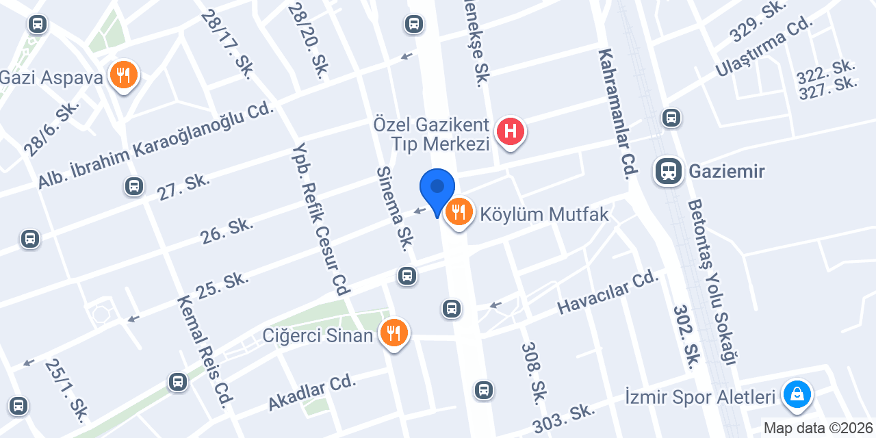 Yapı Kredi - Gaziemir Şubesi konumu