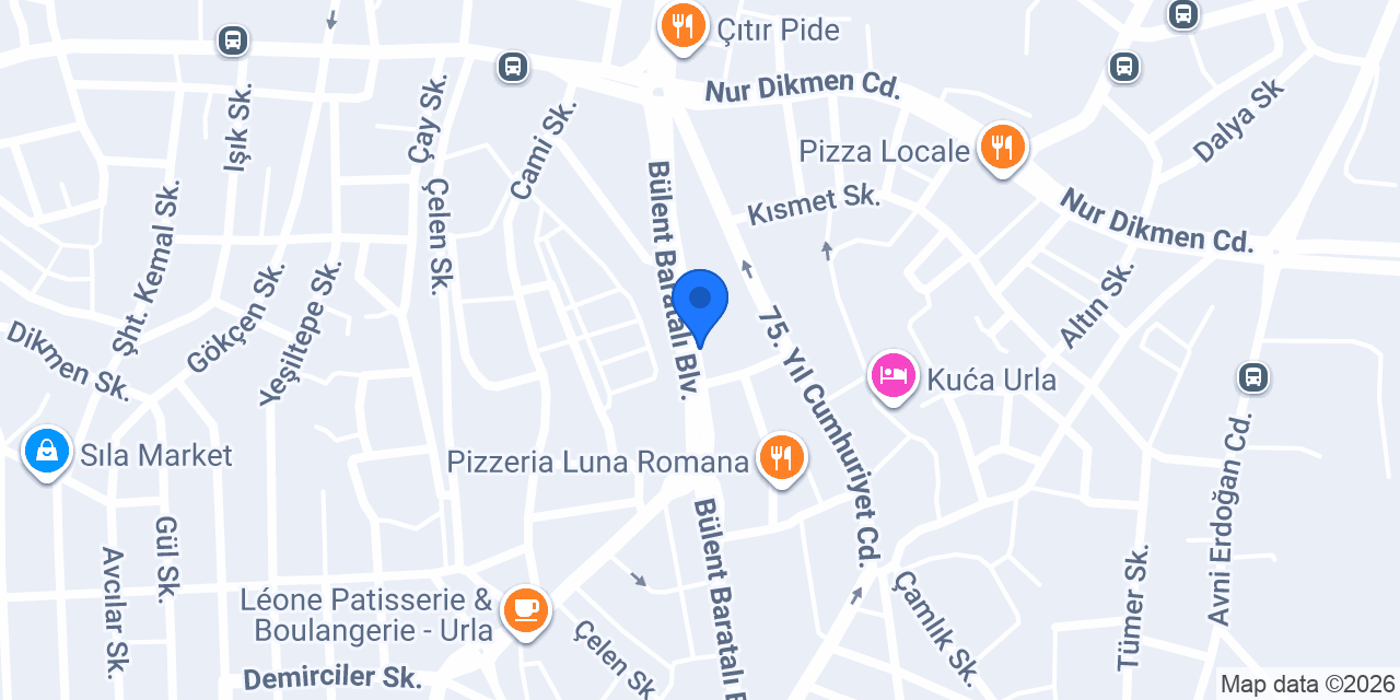 Derin Cafe konumu