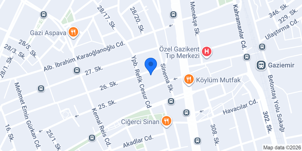 Gaziemirbanyo konumu