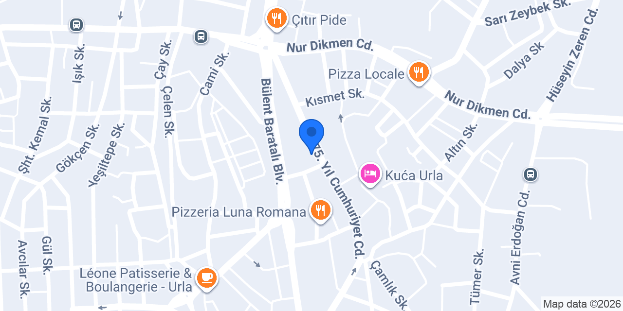 Diva Urla Fırın Cafe konumu