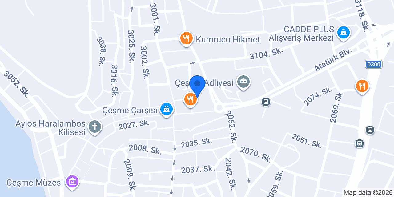 Çeşme Öğretmen Emlak konumu