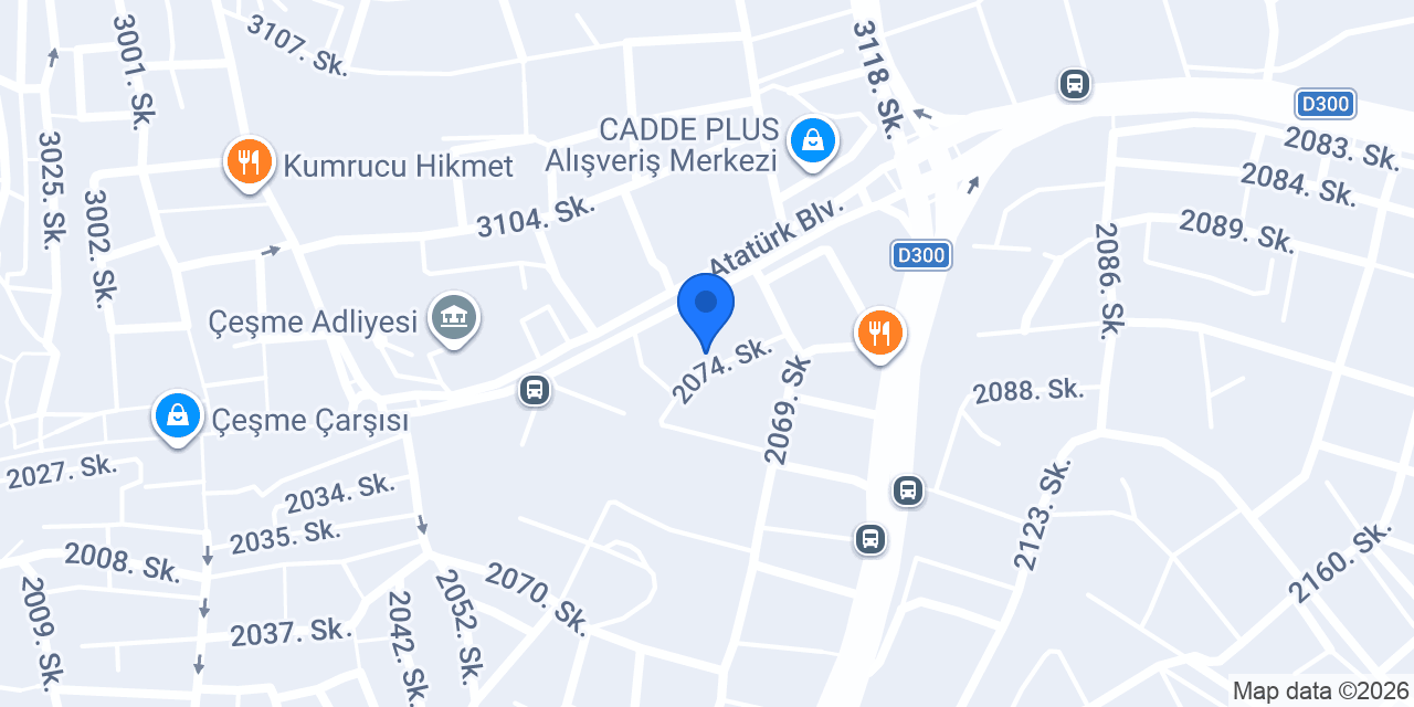 H2O Clinic Çeşme konumu