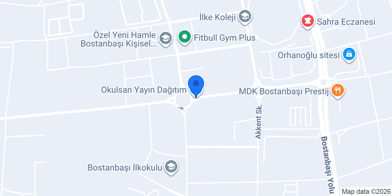 Okulsan Yayın Dağıtım konumu