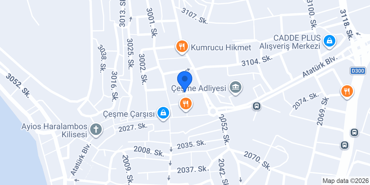 AYHAN OTEL ÇEŞME konumu